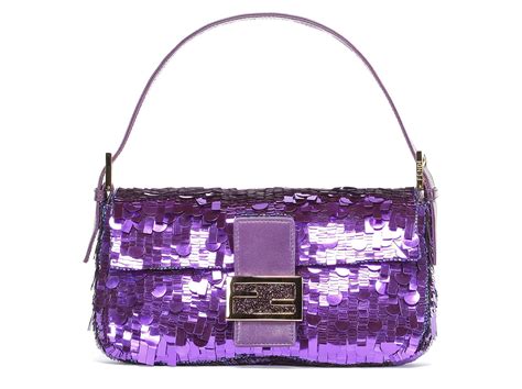 fendi baguette bag sequin|fendi suede baguette bag.